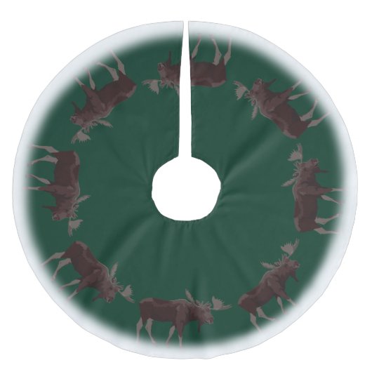 Weihnachtsbaum Rock Holiday Moose Decke Polyester Weihnachtsbaumdecke (Vorderseite)