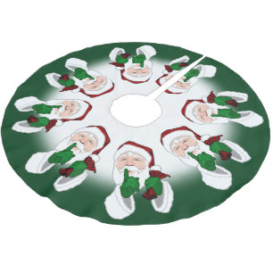 Weihnachtsbaum Rock Holiday Santa Deco Polyester Weihnachtsbaumdecke