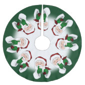 Weihnachtsbaum Rock Holiday Santa Deco Polyester Weihnachtsbaumdecke (Vorderseite)