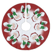 Weihnachtsbaum Rock Holiday Santa Deco Polyester Weihnachtsbaumdecke (Vorderseite)