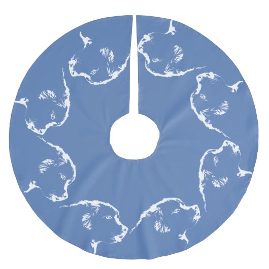 Weihnachtsbaum-Rock-Hunde Tree-Röcke Polyester Weihnachtsbaumdecke (Vorderseite)