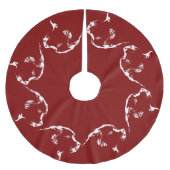 Weihnachtsbaum-Rock-Hunde Tree-Röcke Polyester Weihnachtsbaumdecke (Vorderseite)