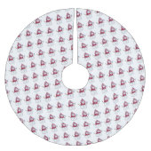 Weihnachtsbaum Rock Snowman Polyester Weihnachtsbaumdecke (Vorderseite)