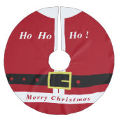 Weihnachtsbaum Rock Weihnachtsmann mit Geschenk fü Polyester Weihnachtsbaumdecke (Vorderseite)