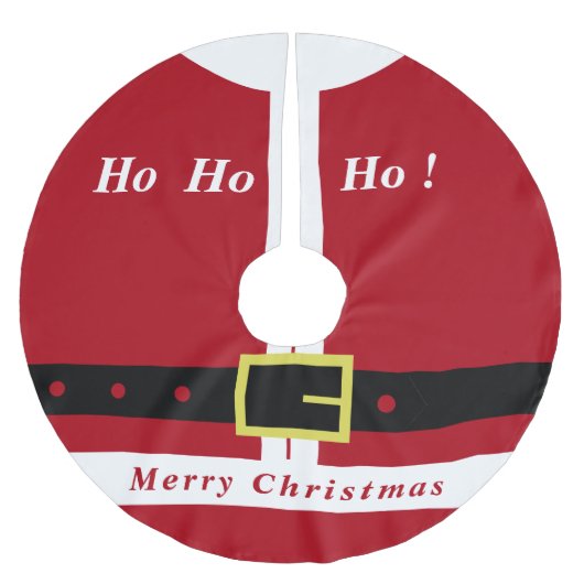 Weihnachtsbaum Rock Weihnachtsmann mit Geschenk fü Polyester Weihnachtsbaumdecke (Vorderseite)