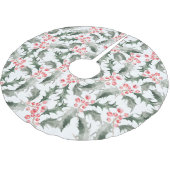 Weihnachtsbaum Röcke Festlich Heilig und Berries Polyester Weihnachtsbaumdecke (Schrägansicht)