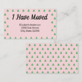 Weihnachtsbaum Rosa Feiertage Ankündigung Begleitkarte (Vorne/Hinten)