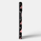 Weihnachtsbaum Rosa & Grün mit schwarzem Hintergru Case-Mate iPhone Hülle (Rückseite / Rechts)