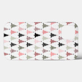 Weihnachtsbaum Rosa & Grün mit weißem Hintergrund Case-Mate iPhone Hülle (Rückseite (Horizontal))