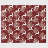 Weihnachtsbaum - Rot Geschenkpapier (Flach)