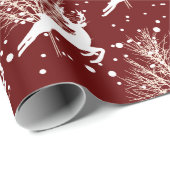 Weihnachtsbaum - Rot Geschenkpapier (Rolleneckpunkt)