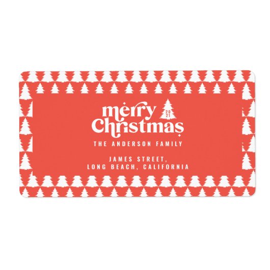 Weihnachtsbaum Rot Moderner Urlaub einfach stilvol (Vorne)