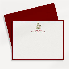 Weihnachtsbaum Rote Grenz-Karte Einladung