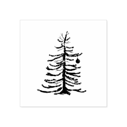 Weihnachtsbaum Rubber-Briefmarke Gummistempel (Prägung)