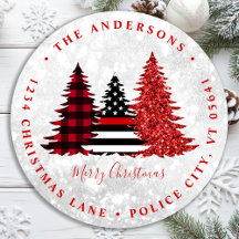 Weihnachtsbaum-Rücksendeadresse des Feuerwehrmanns