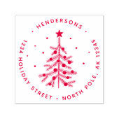 Weihnachtsbaum Rücksendeadresse Grüne Selbstfärbun Permastempel (Design)