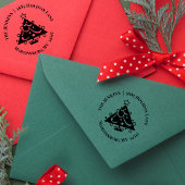 Weihnachtsbaum Rücksendeadresse Gummi Briefmarke Gummistempel