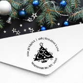 Weihnachtsbaum Rücksendeadresse Gummi Briefmarke Gummistempel