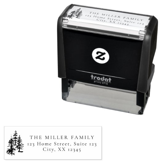 Weihnachtsbaum | Rücksendeadresse Permastempel (Beispiel)