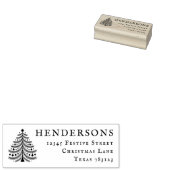 Weihnachtsbaum Rücksendeadresse Rubber Briefmarke Gummistempel (Stempel)