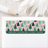 Weihnachtsbaum-Rücksendeadressen-Aufkleber (Insitu)