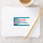 Weihnachtsbaum-Rücksendeadressen-Aufkleber aus Alu Adressaufkleber (Insitu)