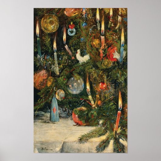 Weihnachtsbaum | Rudolf Bernhard Willmann Poster (Vorne)
