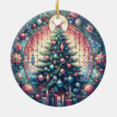 Weihnachtsbaum Runde Ornament (Hinten)