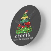 Weihnachtsbaum Runde Wanduhr (Winkel)