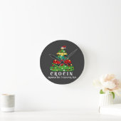 Weihnachtsbaum Runde Wanduhr (Zuhause)