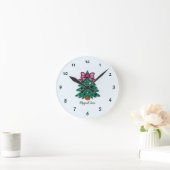 Weihnachtsbaum Runde Wanduhr (Zuhause)