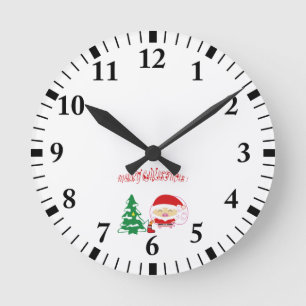 Weihnachtsbaum Runde Wanduhr
