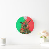 Weihnachtsbaum Runde Wanduhr (Zuhause)