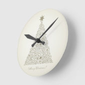 Weihnachtsbaum Runde Wanduhr (Winkel)