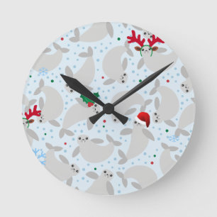 Weihnachtsbaum Runde Wanduhr