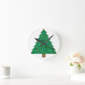 Weihnachtsbaum Runde Wanduhr (Zuhause)