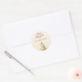 Weihnachtsbaum Runder Aufkleber (Umschlag)