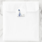 Weihnachtsbaum Runder Aufkleber (Tasche)
