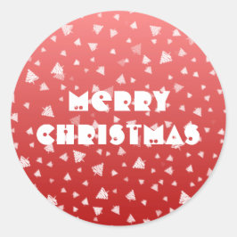 Weihnachtsbaum Runder Aufkleber