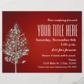 Weihnachtsbaum Rustic Light Holiday Event Flyer (Vorne)
