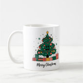 Weihnachtsbaum Saison Grüße Kaffeetasse (Links)