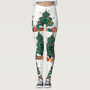Weihnachtsbaum Saison Grüße Leggings