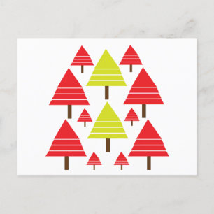 Weihnachtsbaum Saisongrüße Postkarte