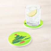 Weihnachtsbaum Sandstein Untersetzer (Seite)