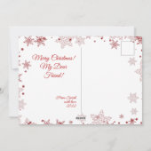 Weihnachtsbaum | Santa | anpassbar Feiertagskarte (Rückseite)