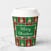 Weihnachtsbaum | Santa | anpassbar Pappbecher (Links)