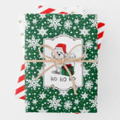Weihnachtsbaum Santa Bichon Frise Hund Niedlich Geschenkpapier Set (Beispiel)