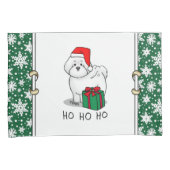 Weihnachtsbaum Santa Bichon Frise Hund Niedlich Kissenbezug (Vorderseite-Rechts)
