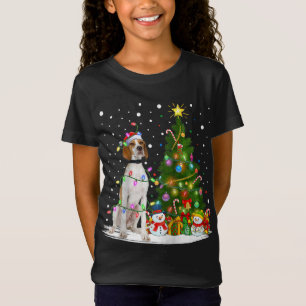 Weihnachtsbaum Santa English Pointer Dog Chris T-Shirt