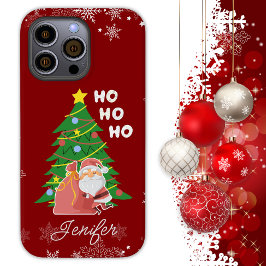 Weihnachtsbaum | Santa | Geschenk anpassbar Case-Mate iPhone 14 Pro Max Hülle